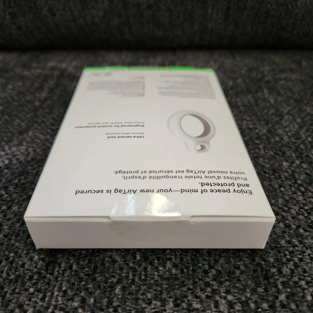 Belkin Single Secure Holder with Key Ring for AirTag White Open Face Case NEW - Picture 8 of 8